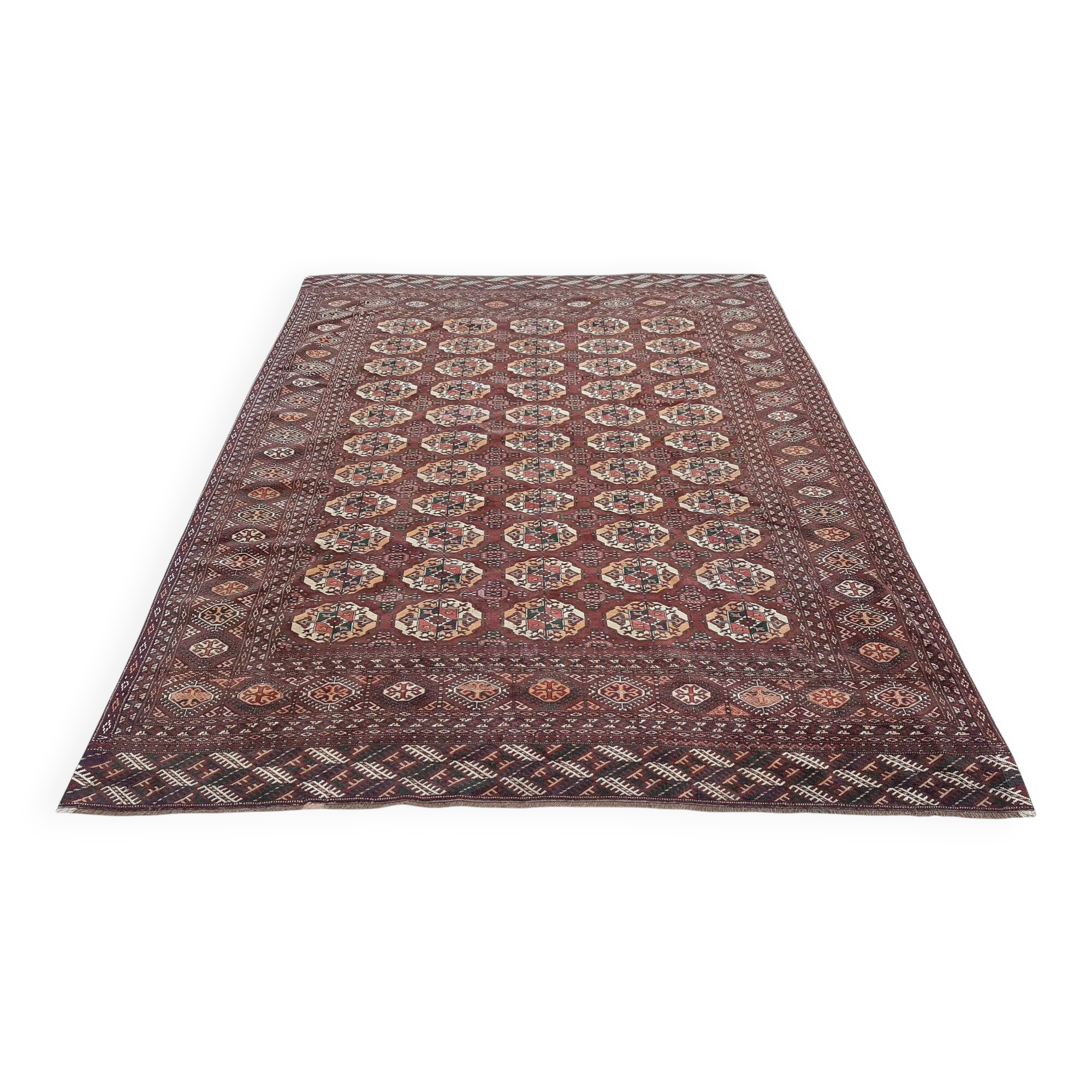 Vintage Turkish handmade rug 208x262 cm