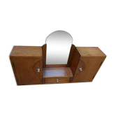 Meuble ou petite coiffeuse des années 30 en bois
