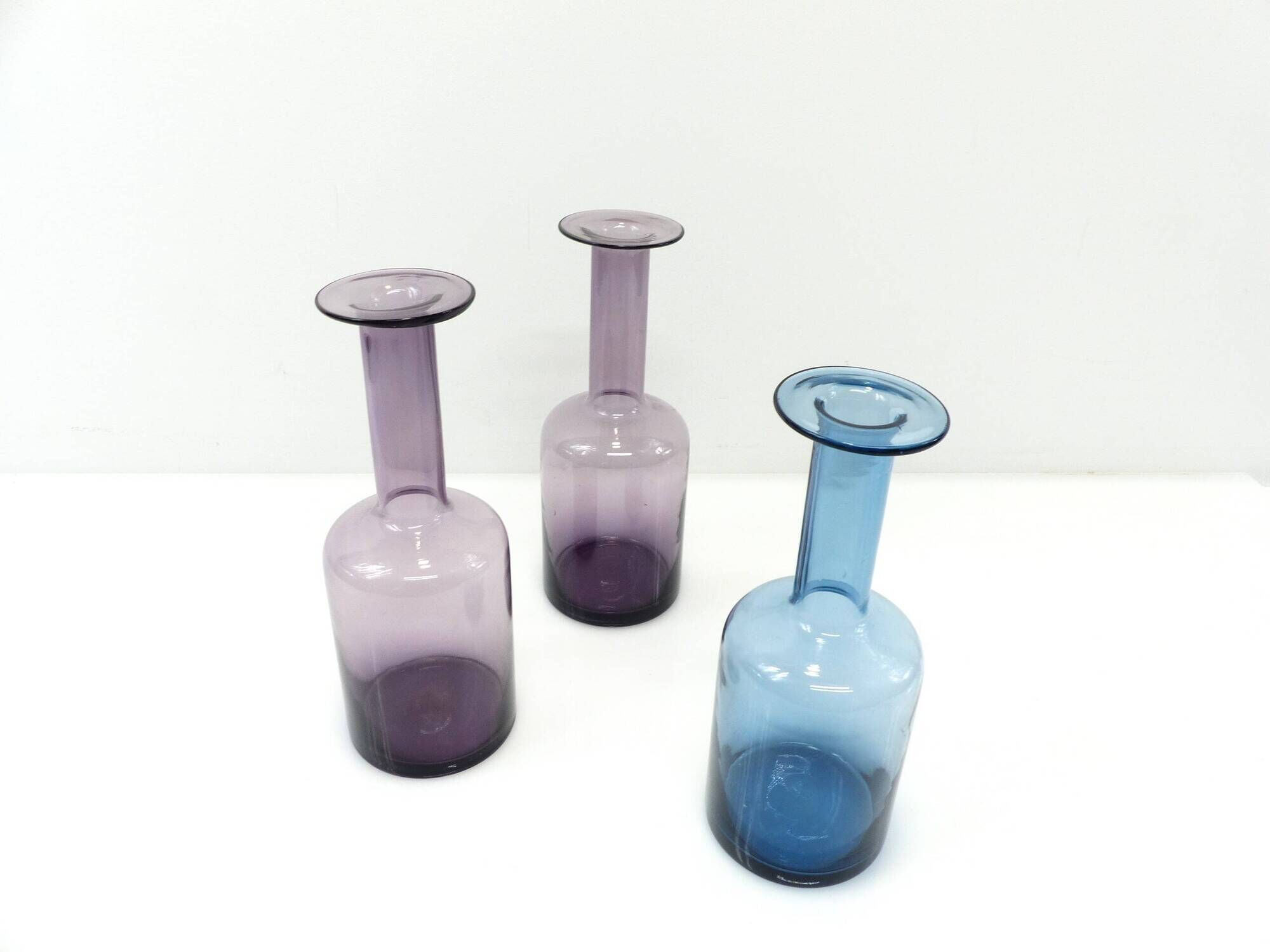 Set of three Gulvvase vases by Otto Brauer for Holmegaard – Denmark