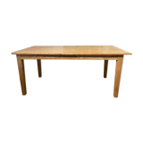 Raw wooden farm table
