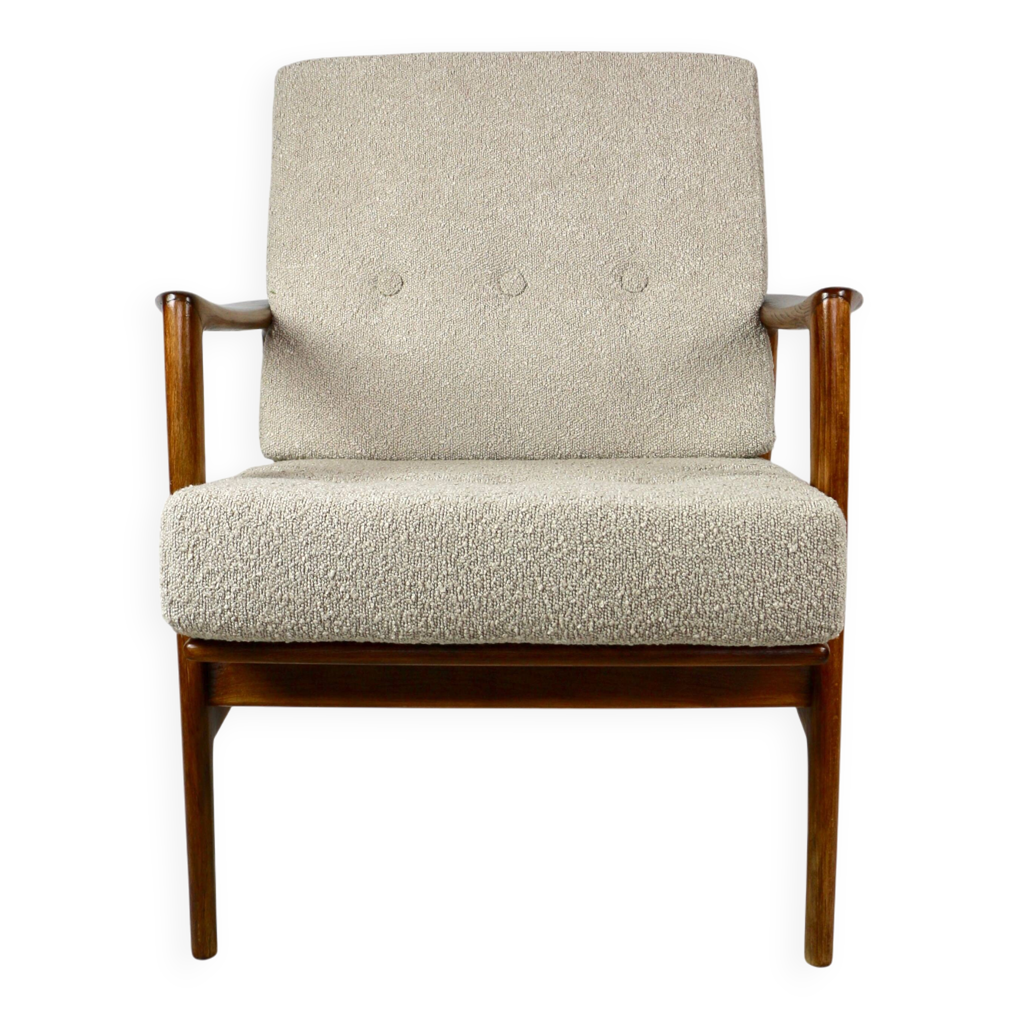 Polish Beige Stefan Armchair, 1970s