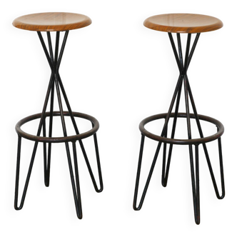 2 high stools Thonet Model CM127