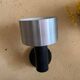 Pair of vintage adjustable wall sconces in brushed metal