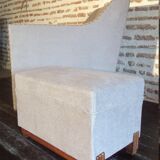 Art Deco chair with otoman