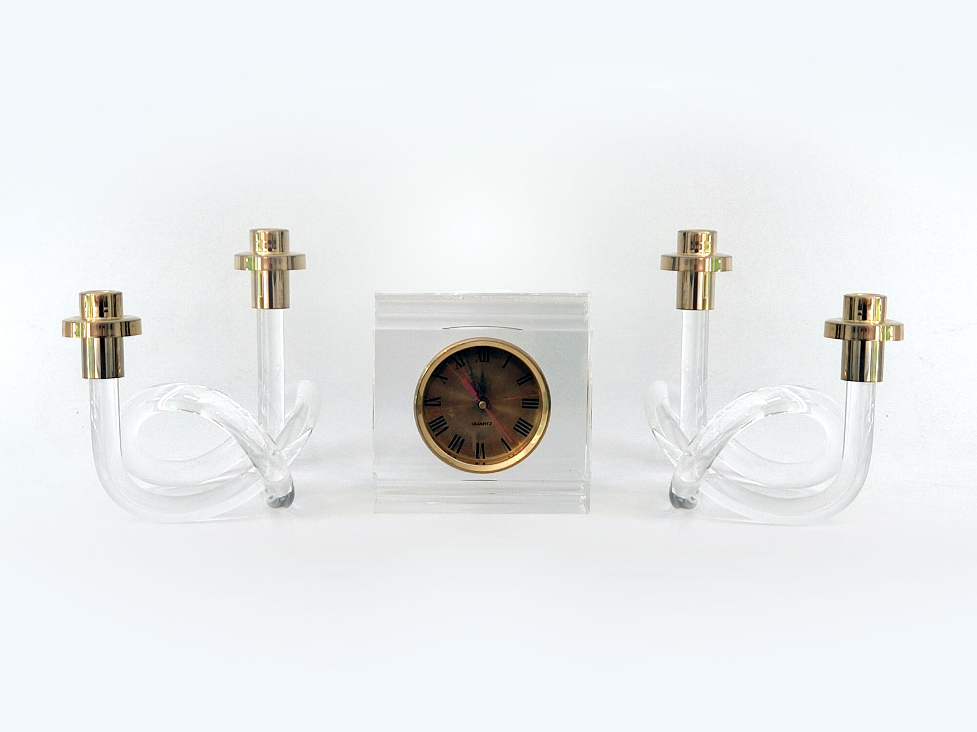 candlestick set & clock Dorothy C. Thorpe