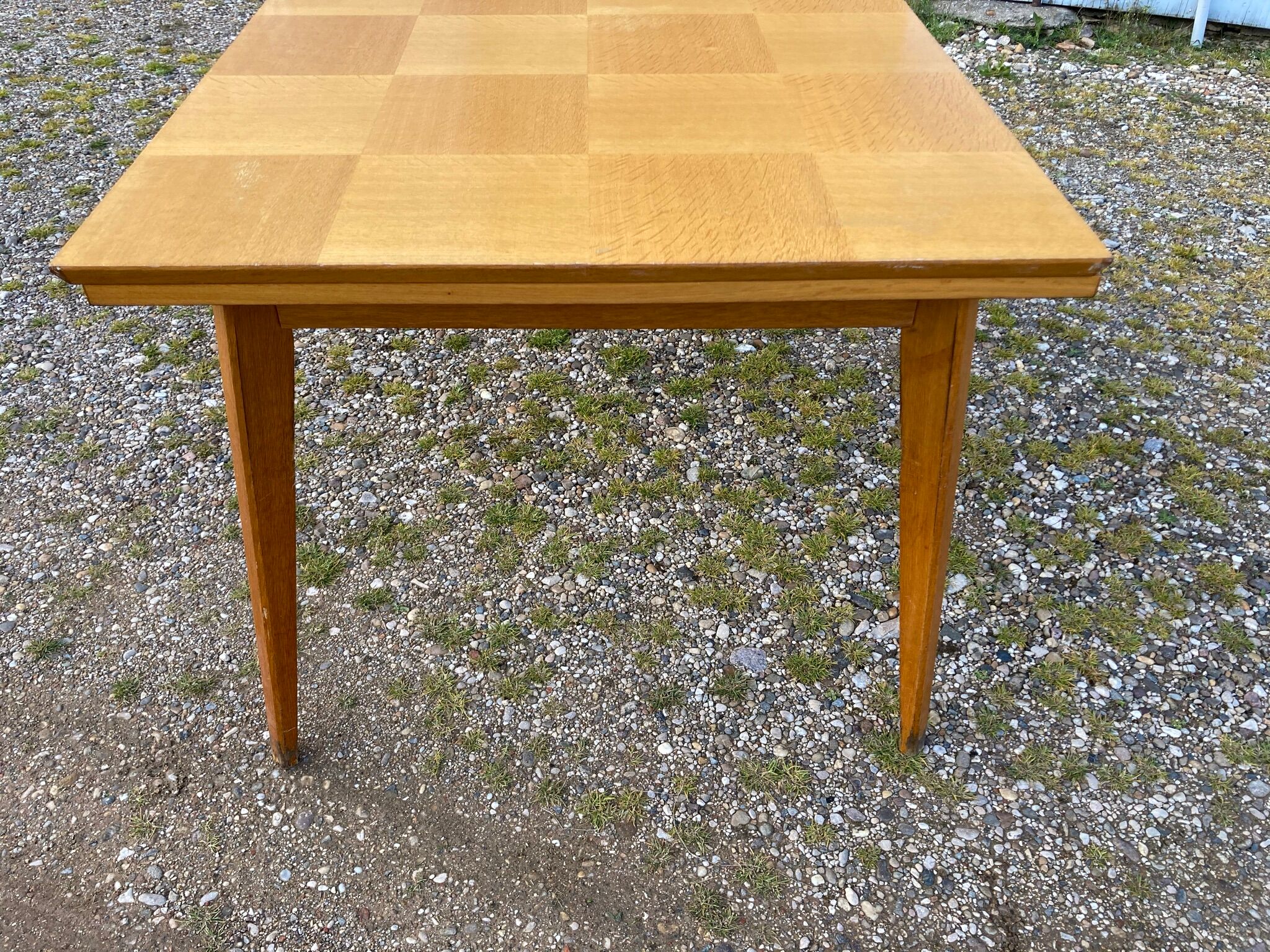 Vintage table in oak veneer