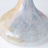 Pastel Pink Colors Polychrome Murano Glass Flower Vase, Italy