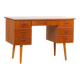 Scandinavian teak desk with 7 drawers, Denmark, 1960