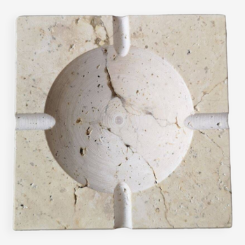 Italian travertine ashtray - 1960s/1970s