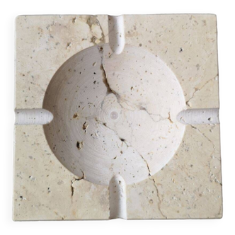 Italian travertine ashtray - 1960s/1970s