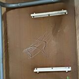 Vintage early childhood school table and chair.