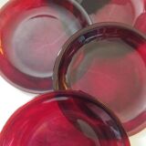 Arcoroc Sierra Ruby dessert plates