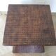Side table - woven rattan - colonial style - vintage hourglass shape