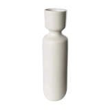 Vase long en ceramique blanc 30cm