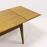 Table à manger design danois en teck extensible des années 1960