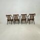 Set of 4 Plywood dining chairs , 1960s