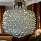 Small hobnail glass hanging lamp