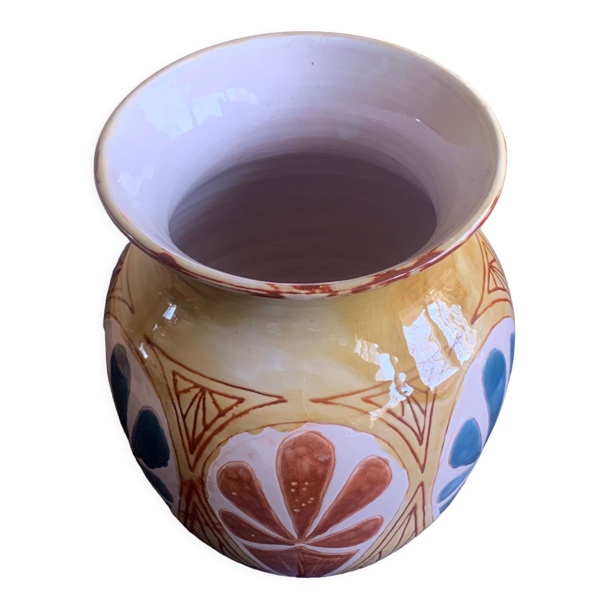 Porcelain case by Jean-Claude Malarmey for Vallauris, France.