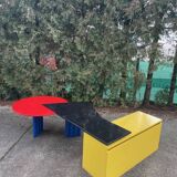 De Stijl-Inspired Desk by Peter Maly for Interlübke – Duo Series, 1980s