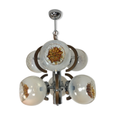 Lustre verre de Murano par Mazzega, années 70