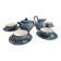 Complete tea/coffee service in Longwy enamel.