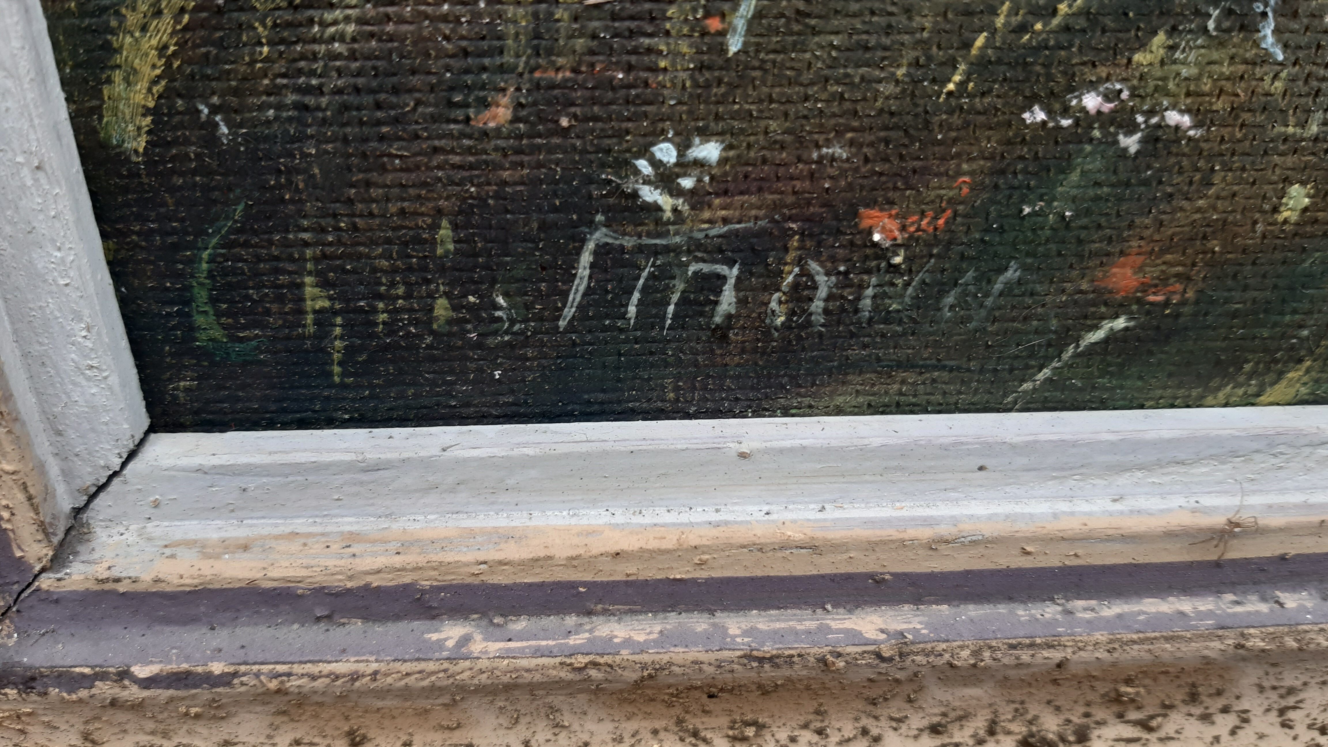 Mid-twentieth table "mountain landscape"