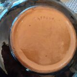 Original fruit bowl dating from the mid-20th century signed raymond raffour in good condition