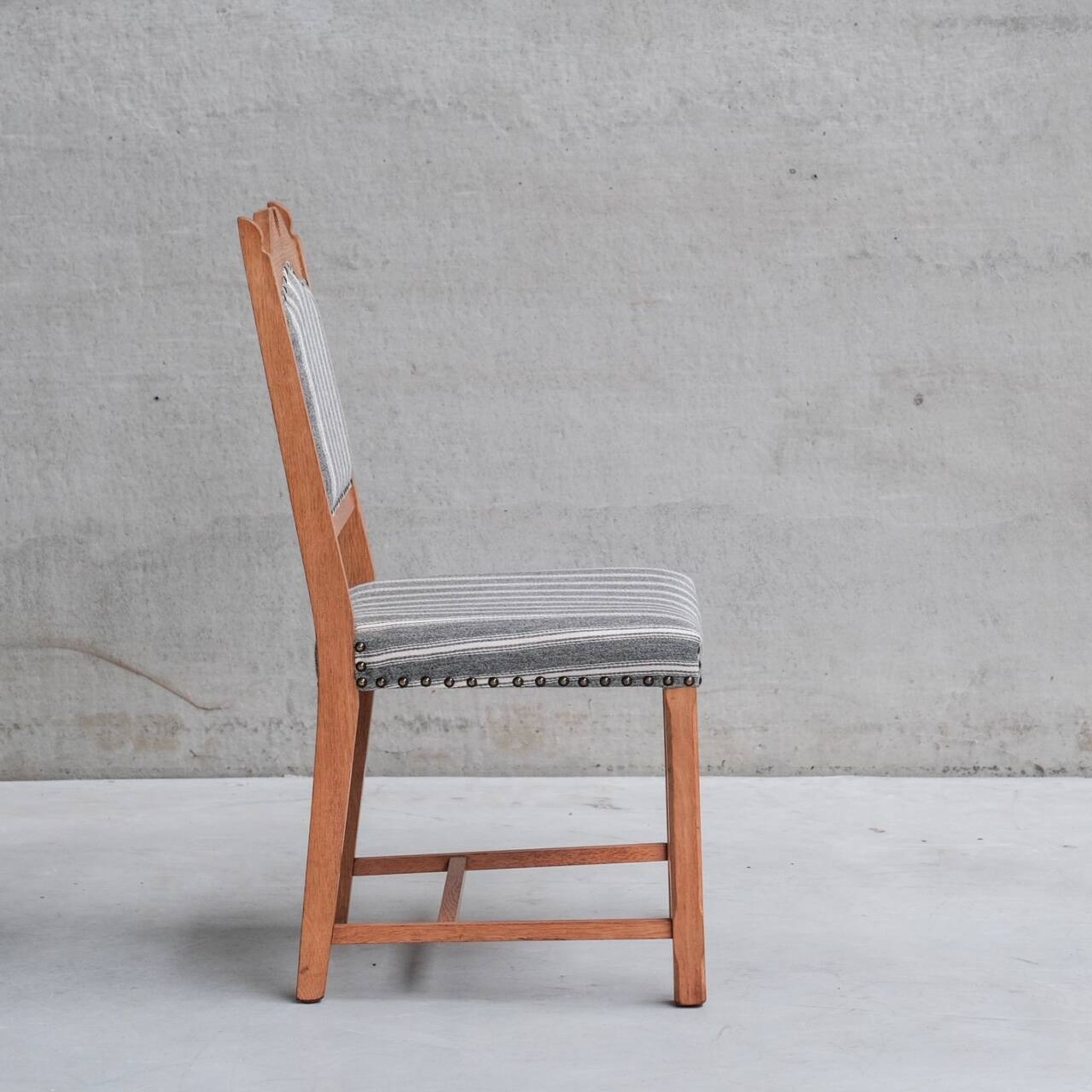 Set of Six Mid-Century Danish Oak Dining Chairs