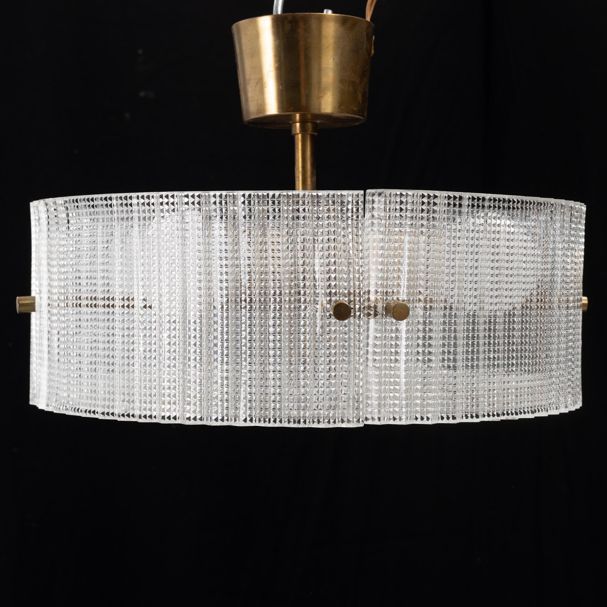 Cellar lamp by Carl Fagerlund for Orrefors, Sweden, 1960, labelled.