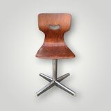 Antique Pagholz molded wood children's chair - mini Smiley chair