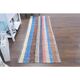 Vintage Turkish Hand-Knotted Wool Cotton Beige Kilim Runner Rug 87x237