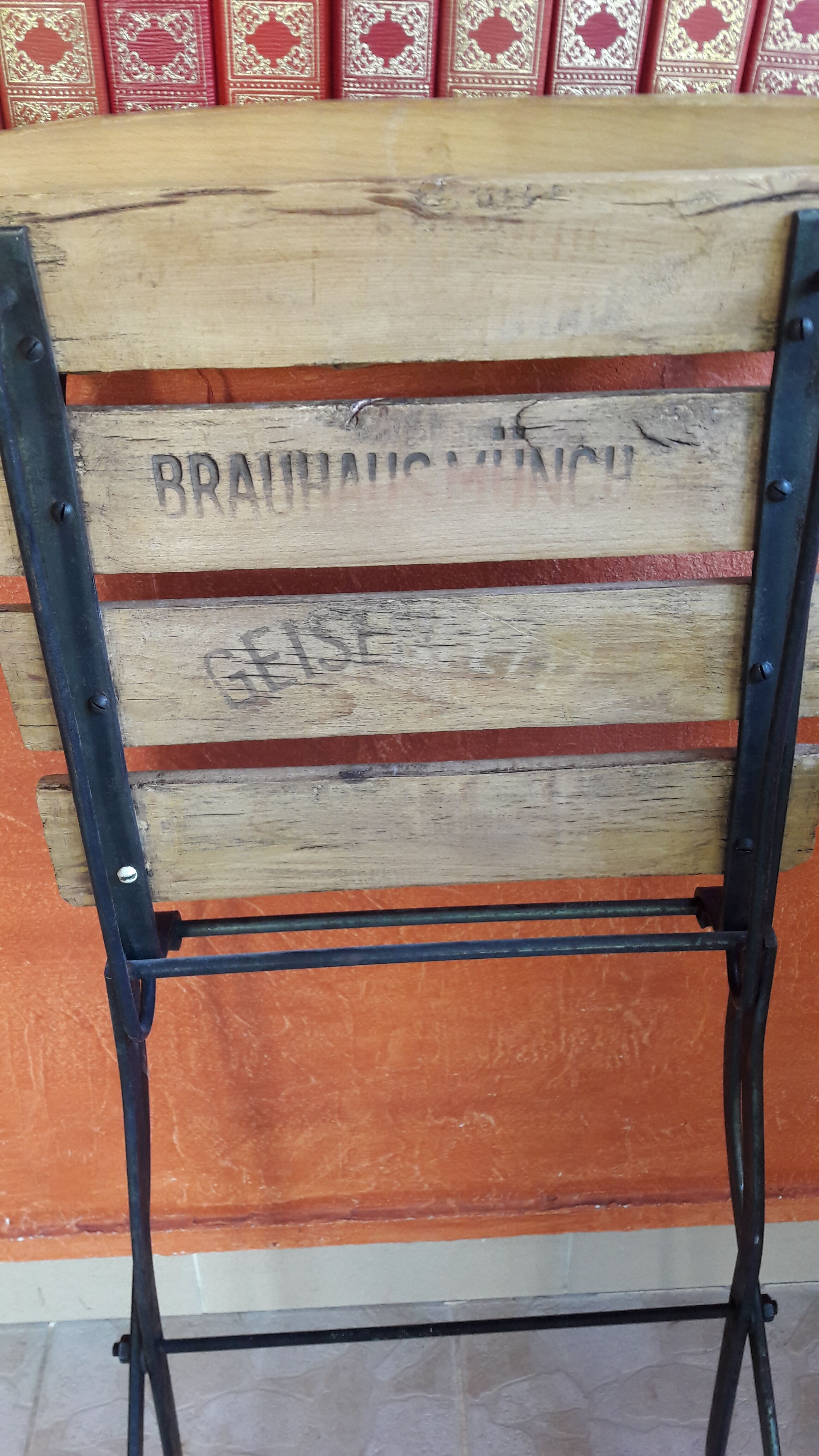 Lot de 6 chaises pliantes de terrasse de brasserie