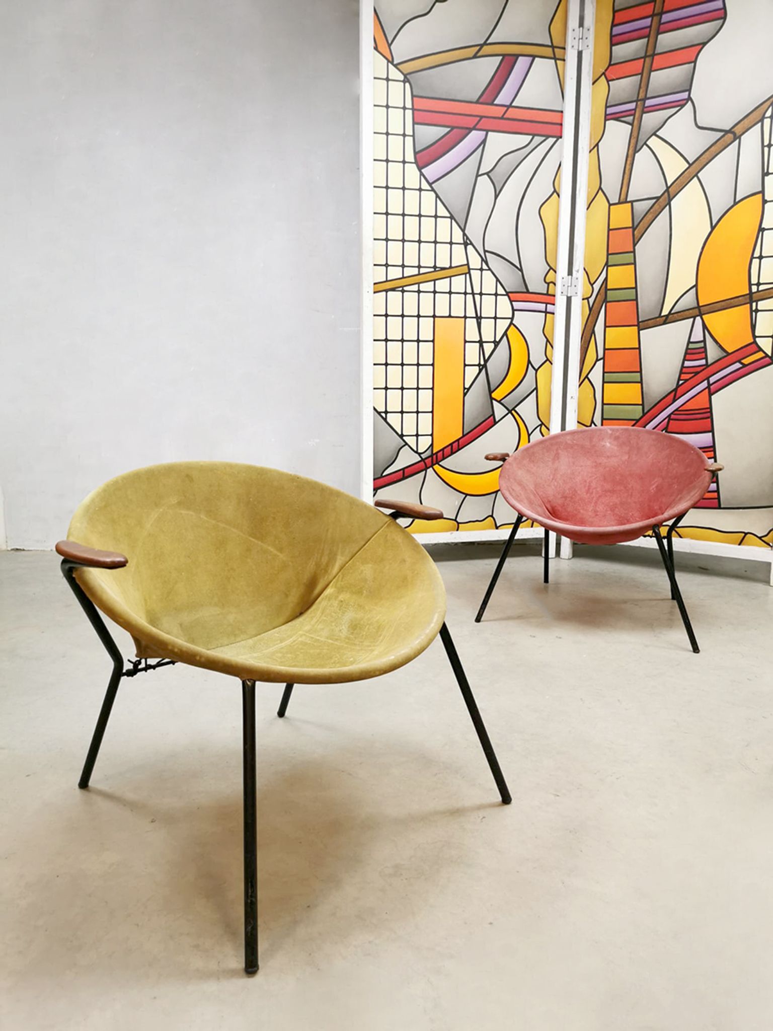 Fauteuils ballon vintage de Hans Olsen