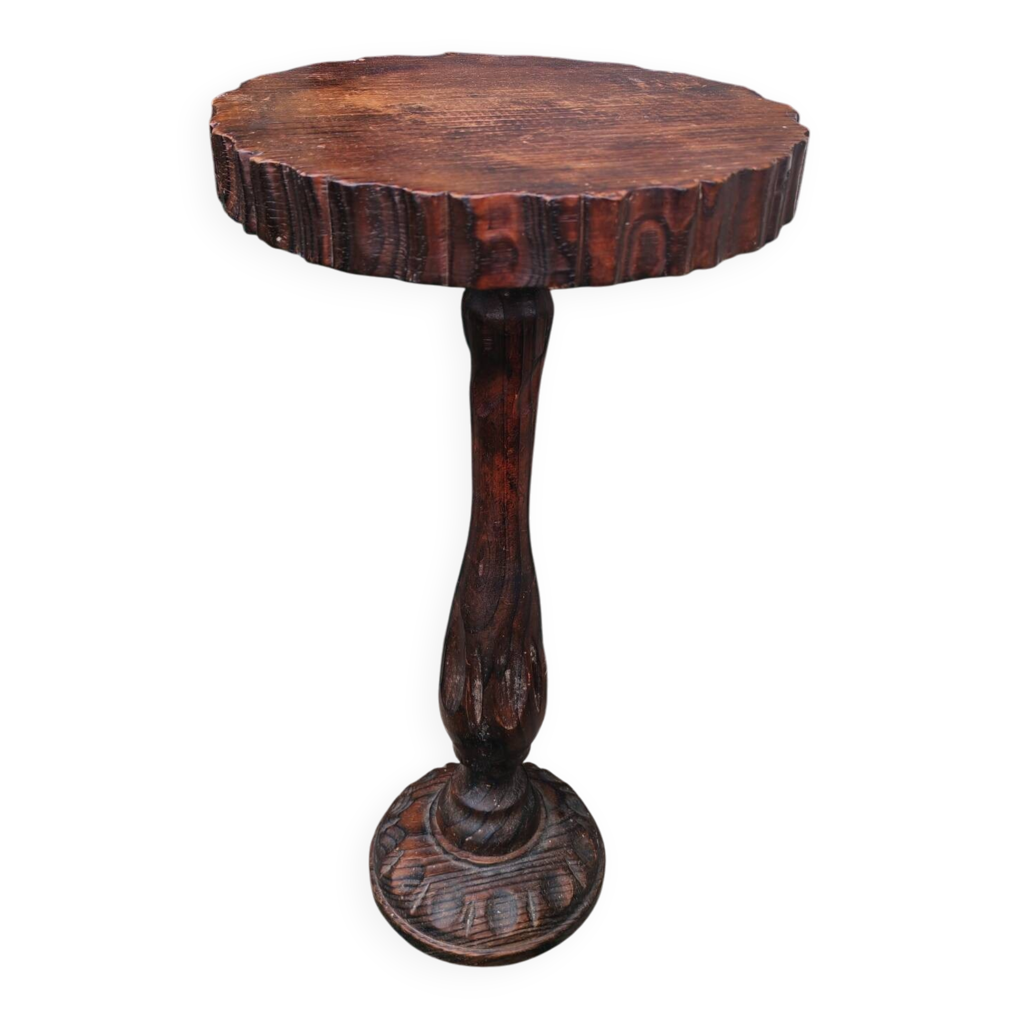 Table d'appoint style colonial espagnole vintage 