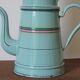 Pretty enamelled filter coffee maker