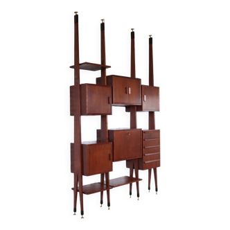 mid-century Italian Wall Unit & Bookcase, 1950s