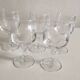 Old crystal foot glasses