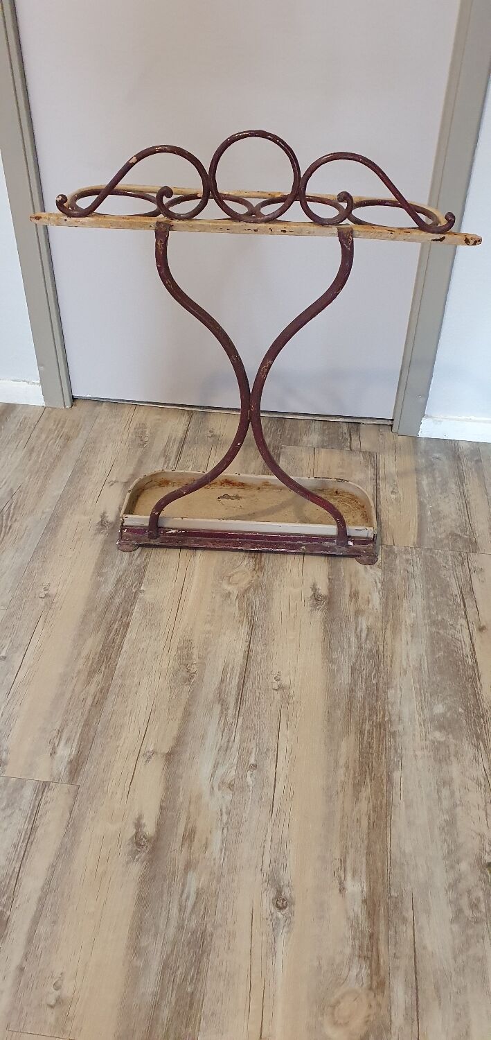 Wrought iron umbrella stand