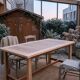 Rectangular dining table in exotic wood