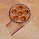 Set Of 4 Vintage French Escargot Snail Cook Pots 6 Snail Wells With Forks 3488