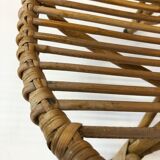 Rattan armchair by Rohe Noordwolde, 1960