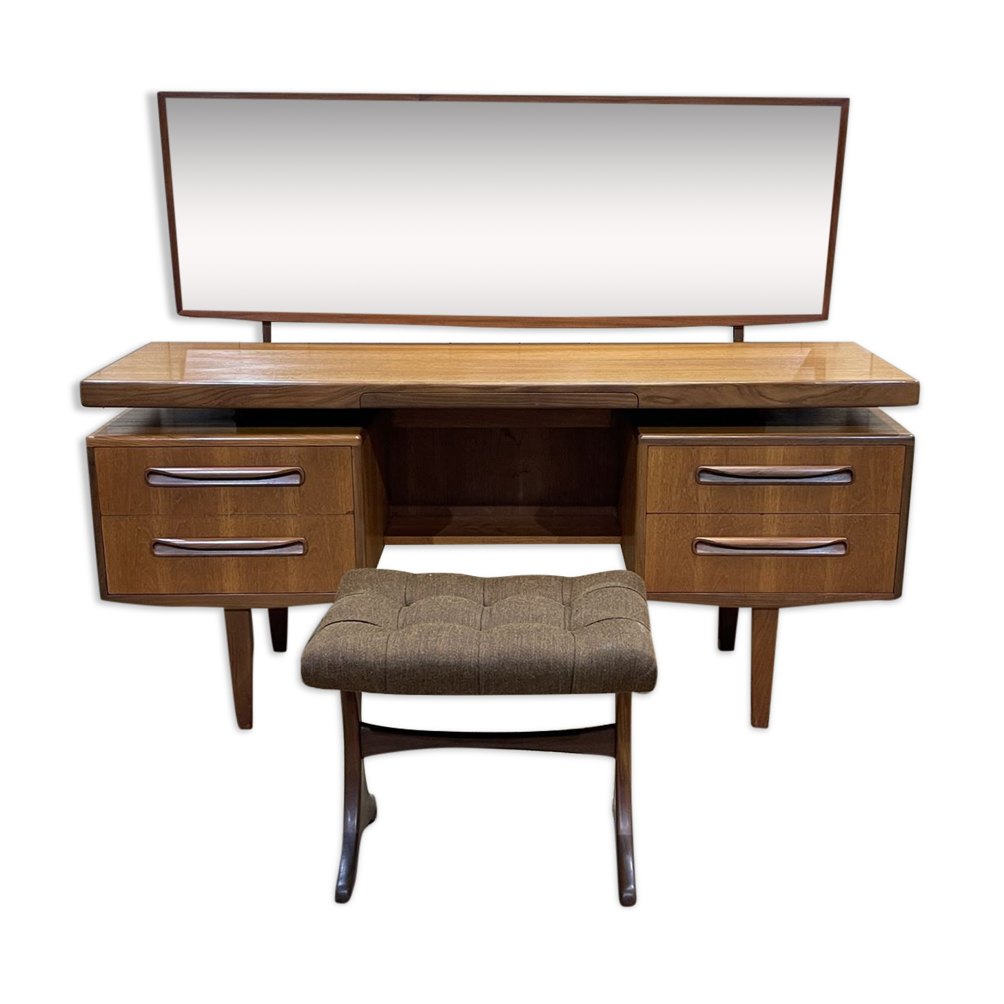 G-Plan teak dressing table and stool - 70s