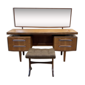 G-Plan teak dressing table and stool - 70s