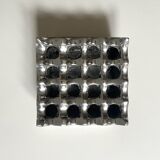 Mid-century chrome metal ashtray in the Ultima 15 style, 1970 design.