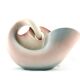 Light Pink Lacquered Terracotta Centerpiece Model Nr 610 by Vibi, Turin, Italy