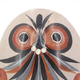 Mexican ceramic owl signed V Silva
