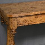 Victorian Amboyna Burl Desk, England – Late 19th Century