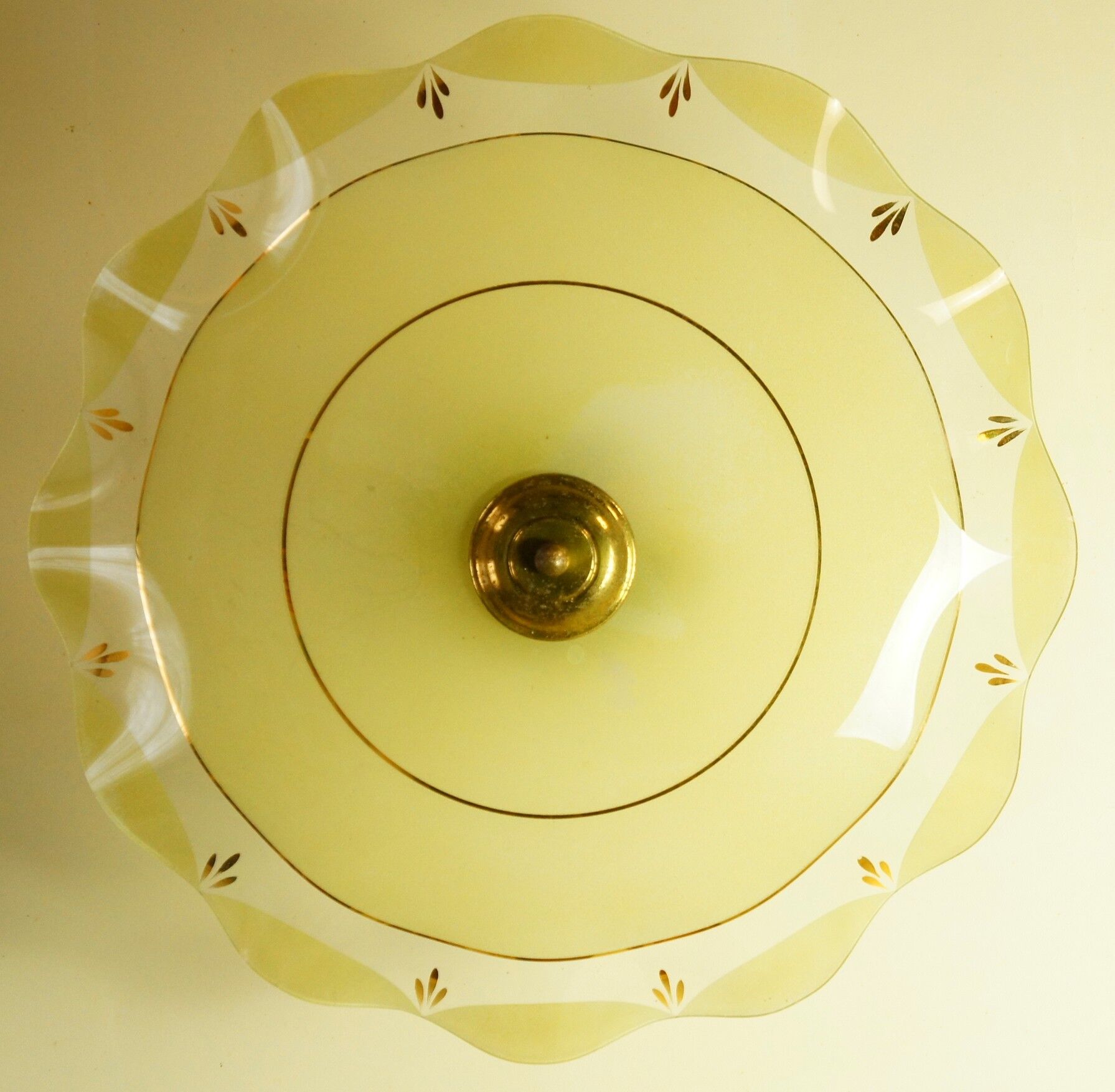 1950 glass ceiling chandelier