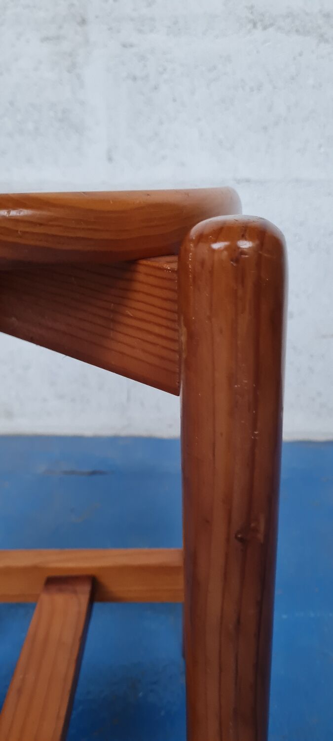 Solid pine stool 1970
