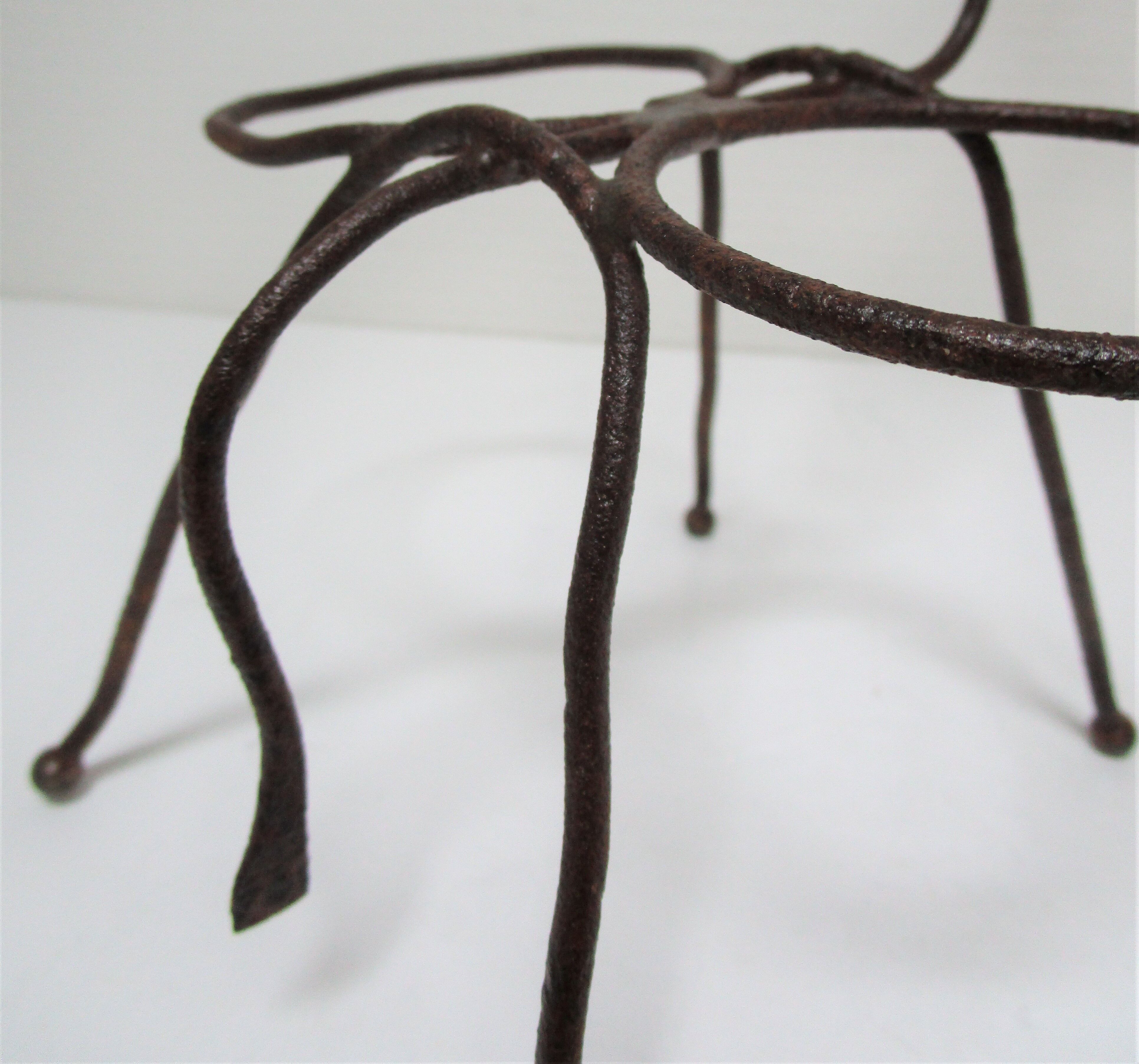 Sculptural zoomorphic gardener donkey metal patina rust vintage 50 60s